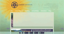 Desktop Screenshot of paititi-institute.org